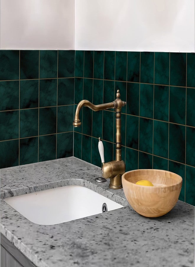 WallDesign Vinyl Bottle Green Tile Self Adhesive Sticker - 38.4 X 19.2 Inch Durable Surface Decoration Film For Kitchen, Cabinet, Table, Furniture, Wall, Bathroom, Door, Refurbishment - Image 4